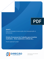 9 Dos Embargos À Execução - Da Impugnação À Sentença