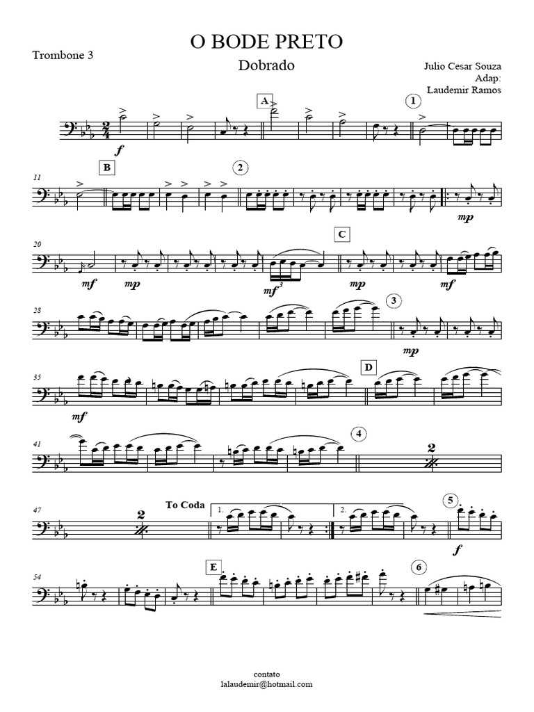Bode Preto - 3 Trombone | PDF