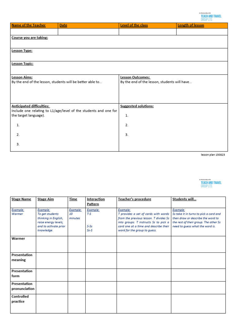Comprehensive Lesson Plan Guide | PDF | Lesson Plan | Teaching