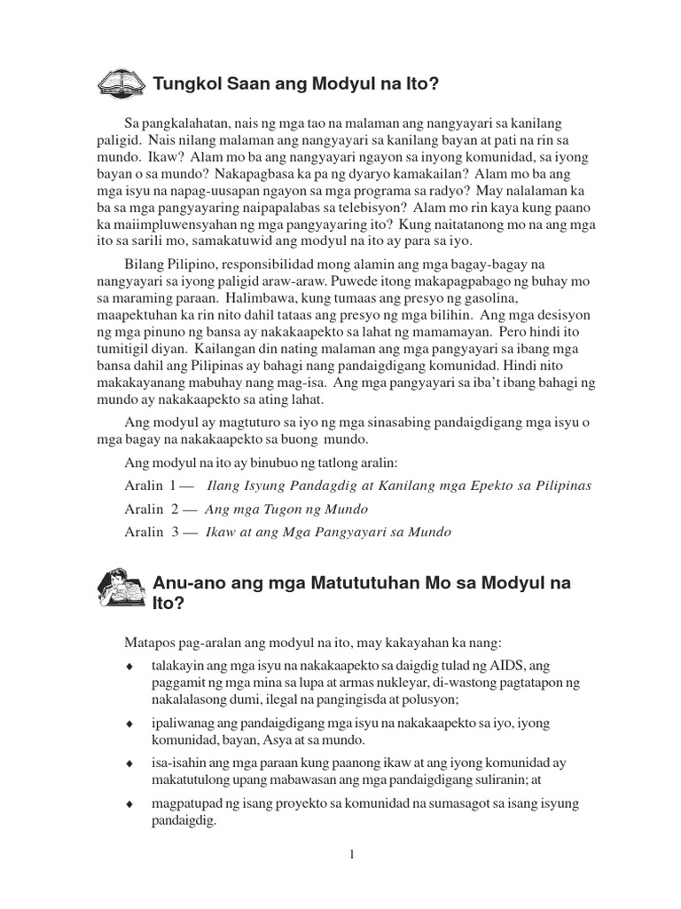 2.mag Isip Nang Pandaigdig Kumilos Nang Pambansa | PDF