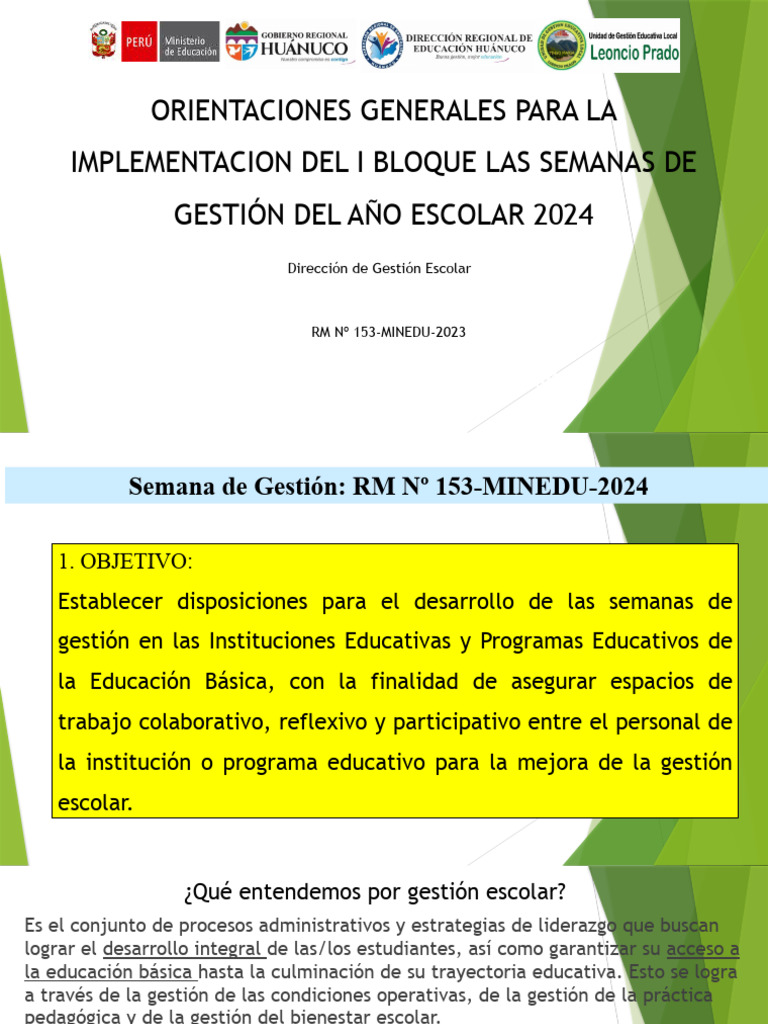 Semana de Gestion 2024 | PDF | Plan de estudios | Pedagogía