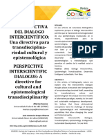 La Perspectiva Del Dialogo InterCientifico