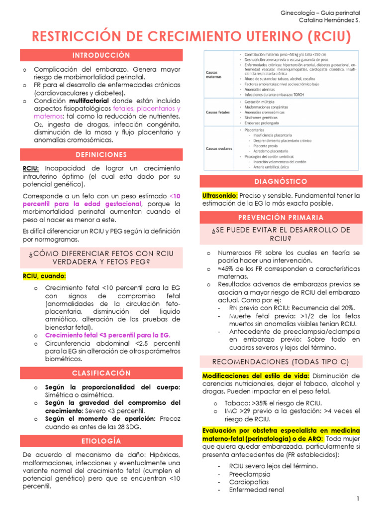 R Manejo RCIU | PDF | El embarazo | Reproducción humana