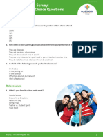 Secondary Survey Sample MCQs - 0400CA0000