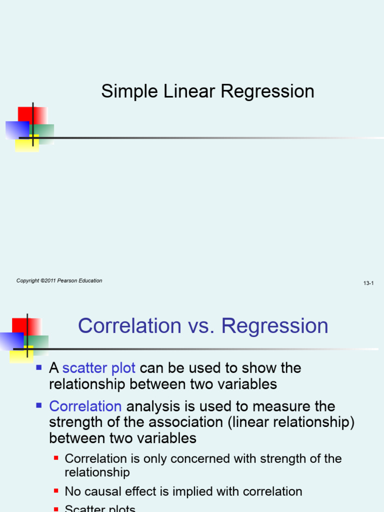 Simple linear regression pdf regression analysis linear regression