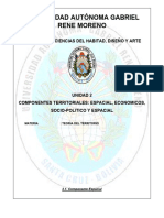 Componentes Territoriales Espacial, Economicos en Bolivia