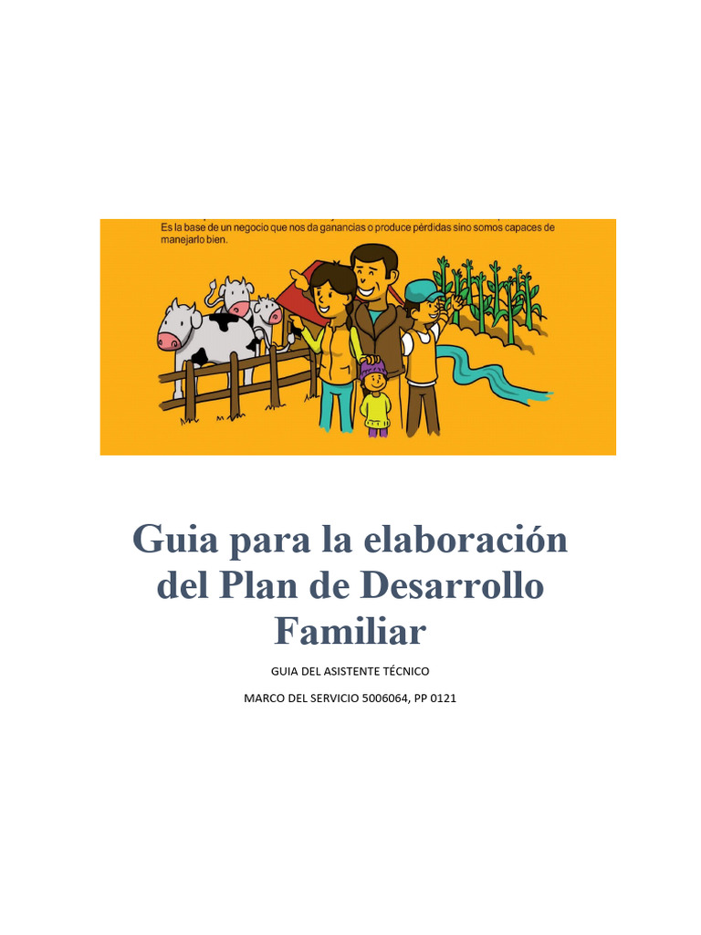 Guía para el Plan de Desarrollo Familiar | PDF | Riego | Planificación