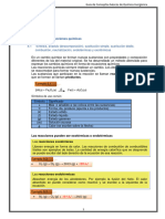 Clasificación de Reacciones Químicas