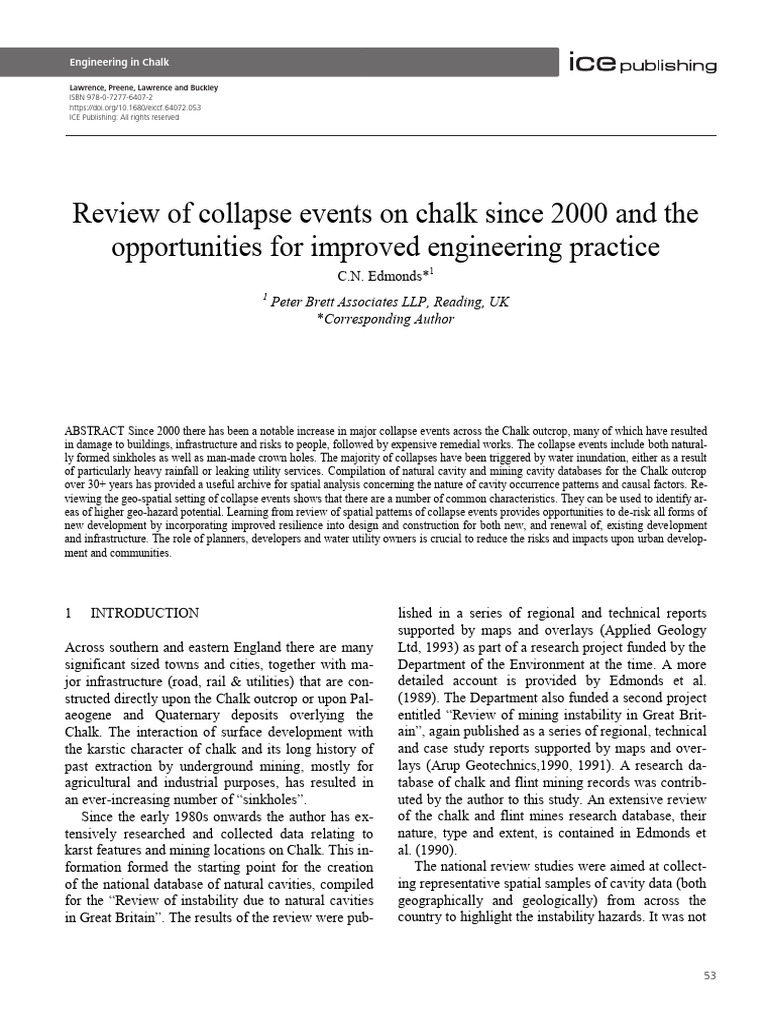 review-of-collapse-events-on-chalk-since-2000-and-the-opportunities-for