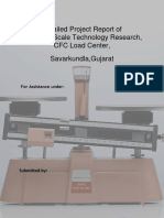 Detailed Project Report of Weighing Scale Technology Research, CFC Load Center, Savarkundla, Gujarat