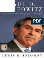 Lewis D. Solomon - Paul D. Wolfowitz - Visionary Intellectual, Policymaker, and Strategist (Praeger Security International) - Praeger (2007)