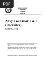 NAVEDTRA 14172 Navy Counselor 1 & C (Recruiter)