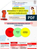 Hemorragia Primera y Segunda Mitad Embarazo