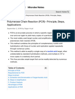 Polymerase Chain Reaction (PCR) - Principle, Steps, Applications