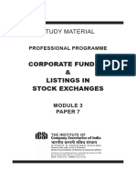 Corporate Funding & Listings in Stock Exchanges