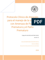 Protocolo de Atención Clínico A La Usuaria Con Amenaza de Parto y Parto Prematuro GM-DDSS-AAIP-PNM-221024