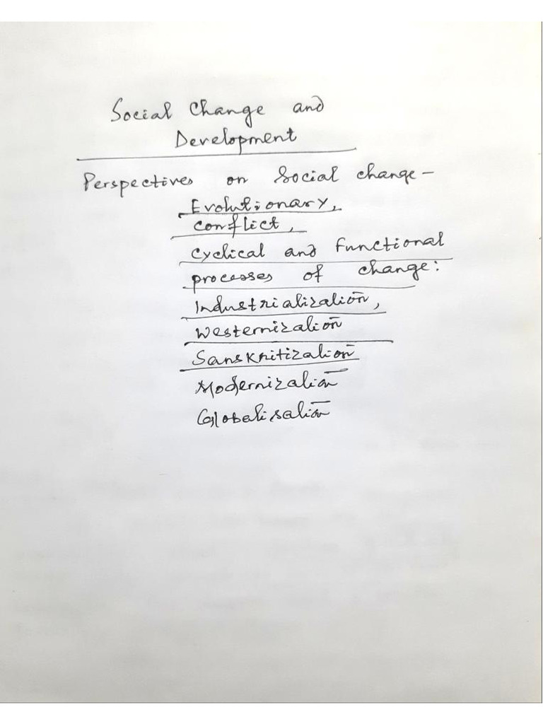 Social Change and Development | PDF