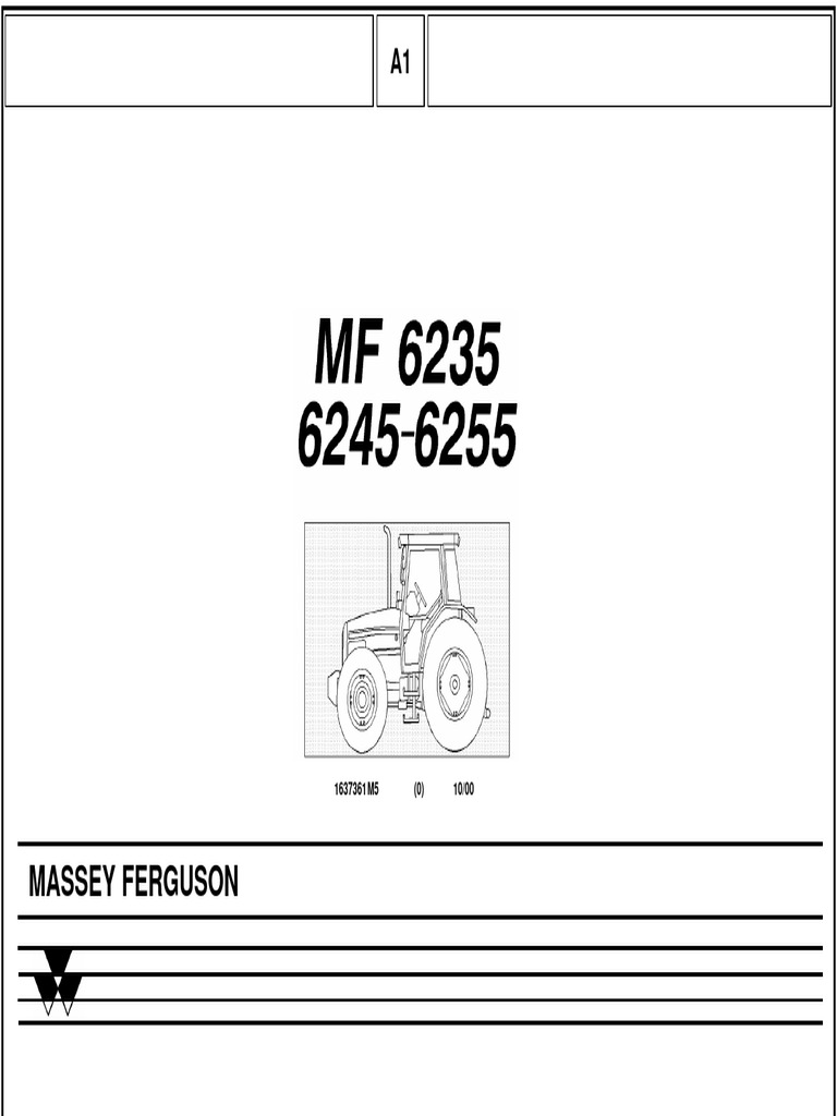 Massey Ferguson MF 6235 Engine Guide | PDF | Screw | Mechanical Engineering