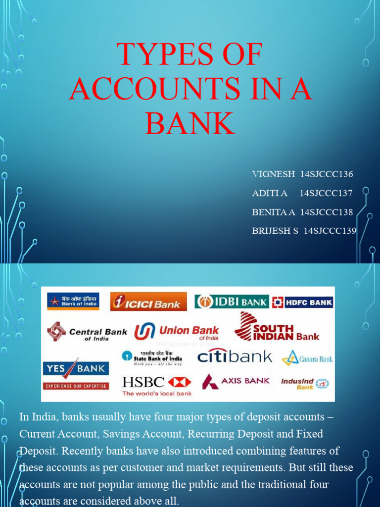 Types of Bank Accounts Explained | PDF | Transaction Account | Banks