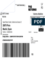 Madrid, Spain 28070 Pinto: Valores Añadidos Importe A Cobrar.........