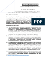 Nueva Moción de Vacancia Contra Dina Boluarte