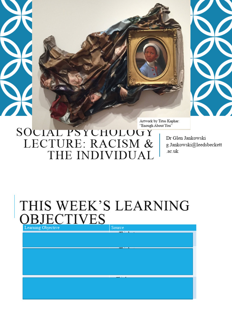 Racism & The Individual | PDF | Discrimination & Race Relations ...