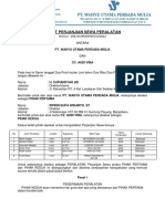 Surat Dukungan CV Audi Vina Peningjkatan Jalan Halong - Gunung Riut