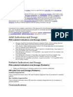 FDA-Labeled Indications and Dosage (Adult) : Dermatologic Disturbance in Mood
