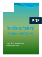 Procedimiento Previsional - Recursos de La Seguridad Social