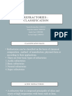 Refractories - Classification