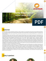 Avantium Investor-Presentation-2022-FY-Results
