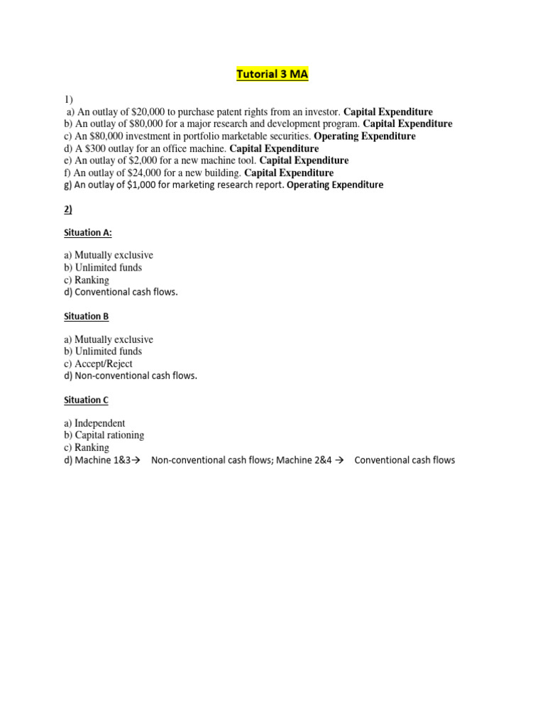 Tutorial 3 MA | PDF