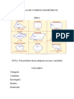 FORMULAS DE CUERPOS GEOMÉTRICOS