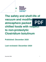 The Safety and Shelf Life of Vacuum and Modified Atmosphere Packed Chilled Foods With Respect To Non Proteolytic Clostridium Botulinum - 1