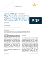 Design of Shape Memory Alloy-Based and Tendon-Driv