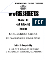 Class III Worksheet