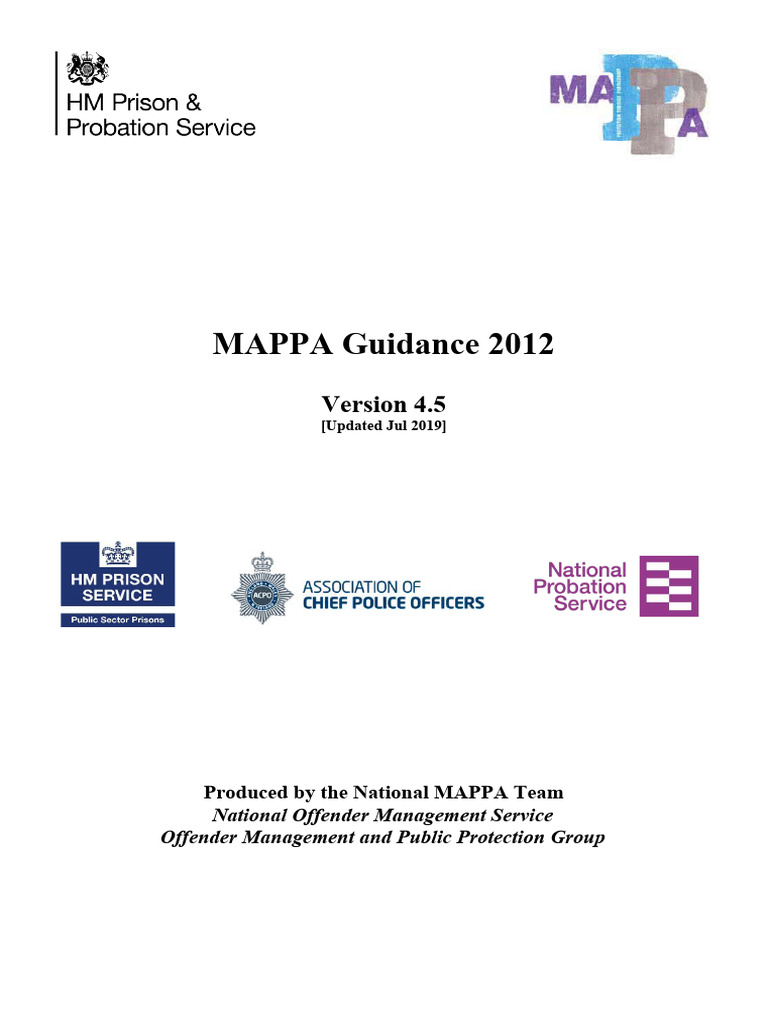 MAPPA Guidance | PDF | Crimes | Crime & Violence