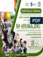 Sertifikat Donasi Komunitas SNC