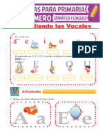 Aprendiendo Las Vocales para Primer Grado de Primaria