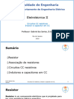 Aula 3 - Circuitos Resistivos CC. Indutor e Capacitor em CC