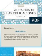 Clasificación de Las Obligaciones