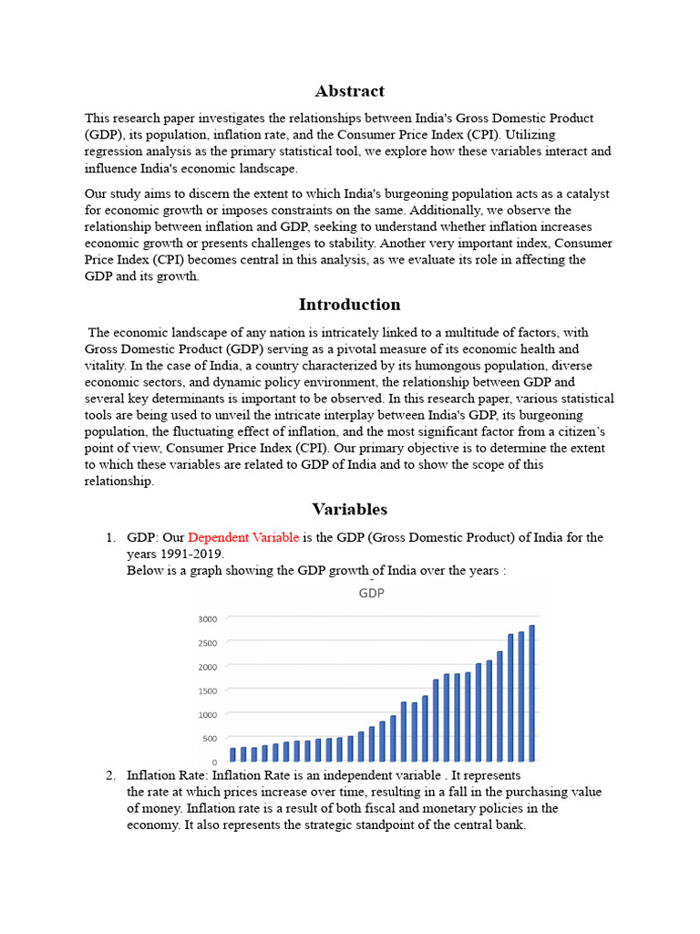 B.Stats Assignment-2 | PDF | Inflation | Gross Domestic Product