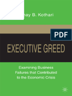 Executive Greed - Examining Business Failures That Contributed To The Economic Crisis