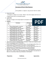 Proposed Reimbursement of Petrol & Diesel Expenses Policy