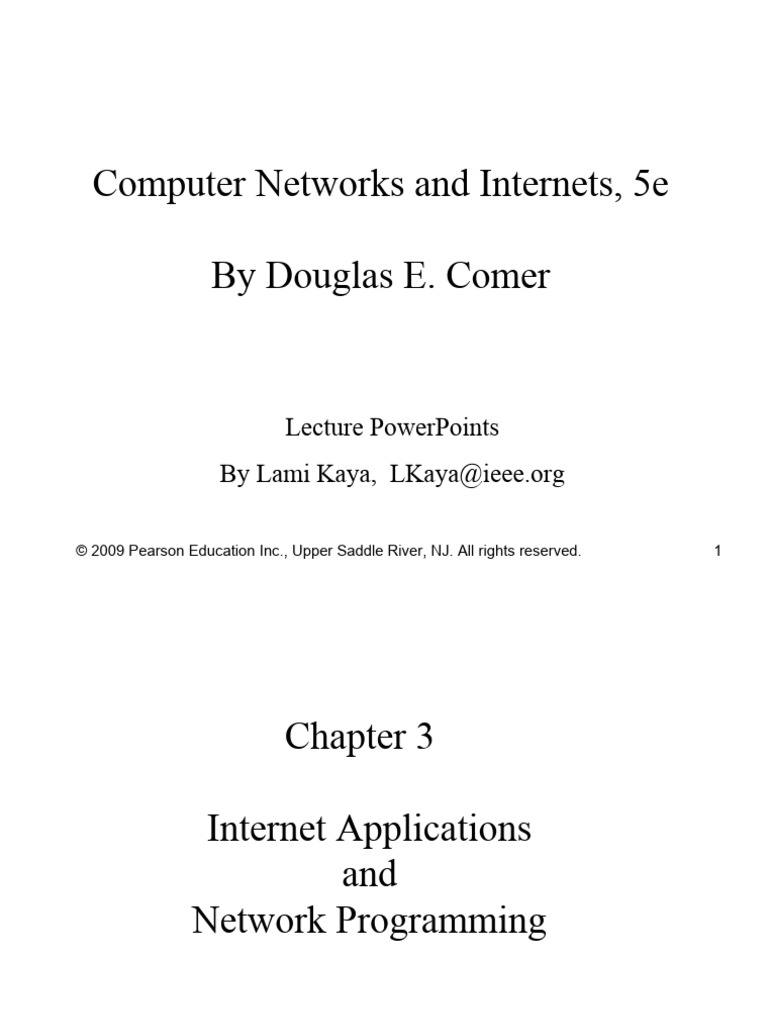 BIL425 CNI5e CH 03 - Internet Applications and Network Programming ...