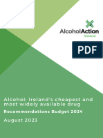 Alcohol: Ireland's Cheapest and Most Widely Available Drug: August 2023