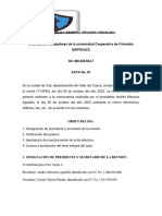 Acta de Eleccion Junta Directiva