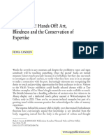 Candlin 2004 Don T Touch Hands Off Art Blindness and The Conservation of Expertise