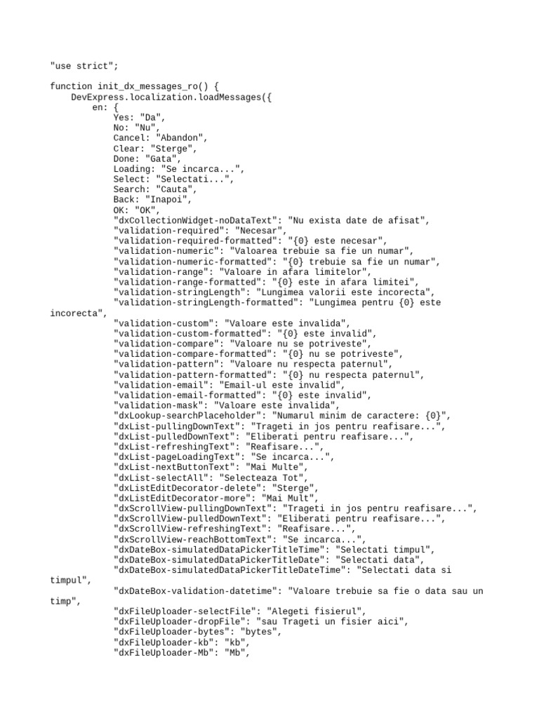 DevExpress Localization Messages | PDF