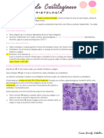 Histología Del Tejido Cartilaginoso - Jas